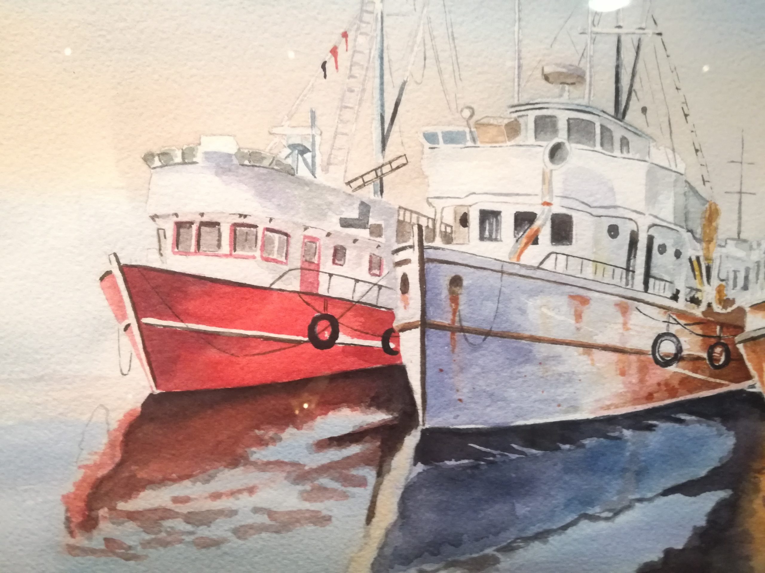 Obras da exposição do Atelier Laky Gatti Diversos Enfoques Fachadas Aquareladas